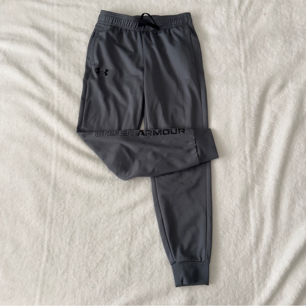 Under Armour Boys Brawler 2.0 Tapered Jogger Pants Pitch Gray size YS
